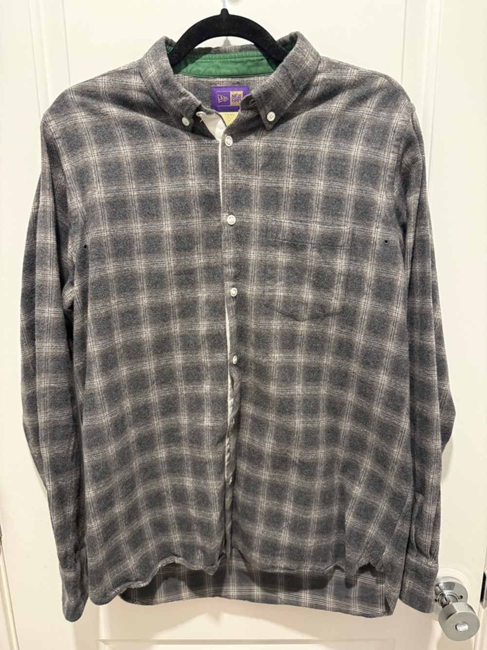 New Era Purple & Gold Label Flannel (Made in Japan)